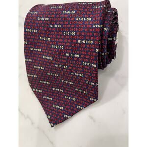 The ULTIMATE RETRO Y2K Men’s Tie New Year New Millennium Foulard 56.6 x 4
